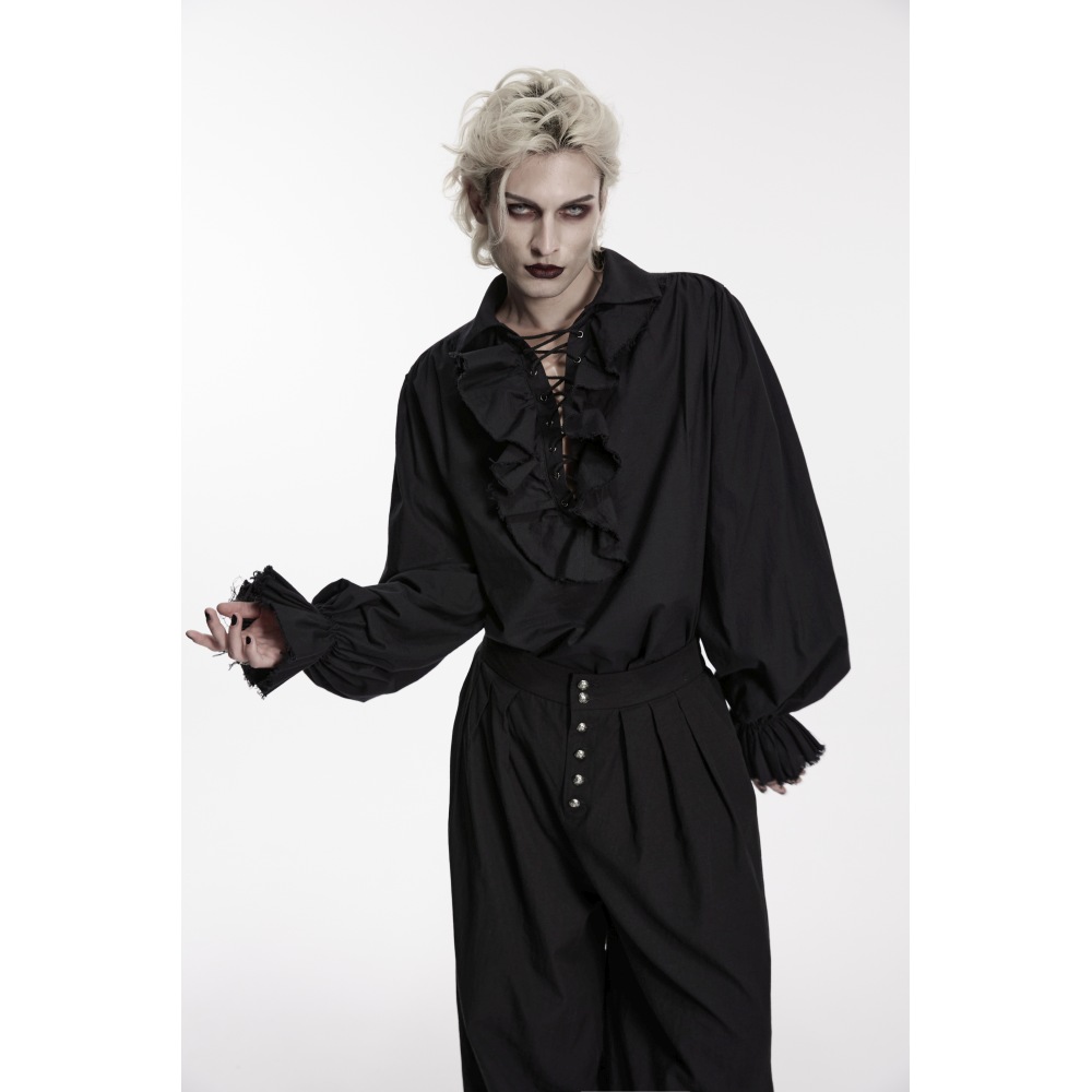Punk Rave - Orthodox Goth Overhemd - Zwart